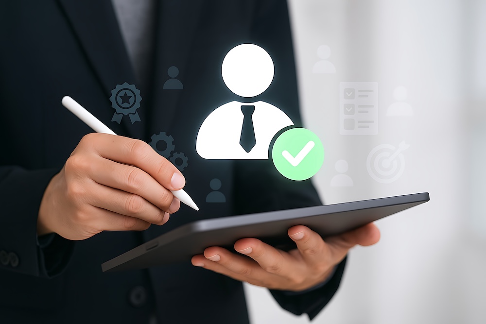 メモを取る手元